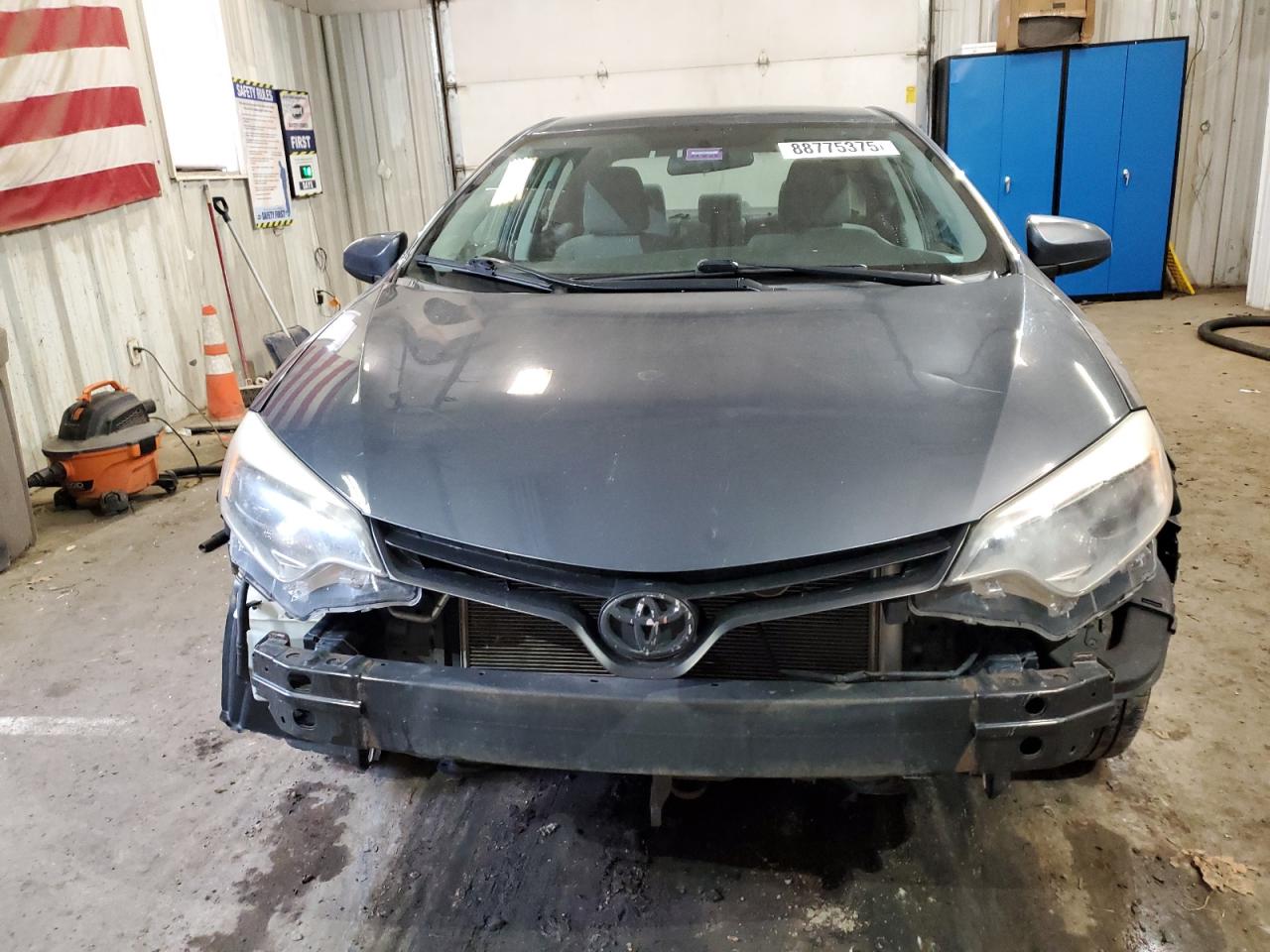 2014 Toyota Corolla VIN 2T1BURHE9EC160523 Copart auction photo, front end / undercarriage damage thumbnail 5