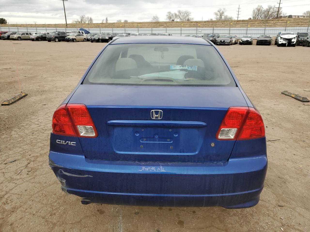 2005 Honda Civic VIN 1HGES16335L018796 Copart auction photo, front end / rear end damage thumbnail 6
