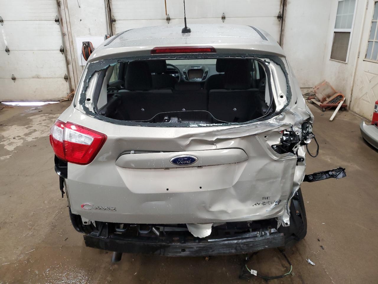 2015 Ford C-MAX VIN 1FADP5AU7FL105188 Copart auction photo, rear end / undercarriage damage thumbnail 6