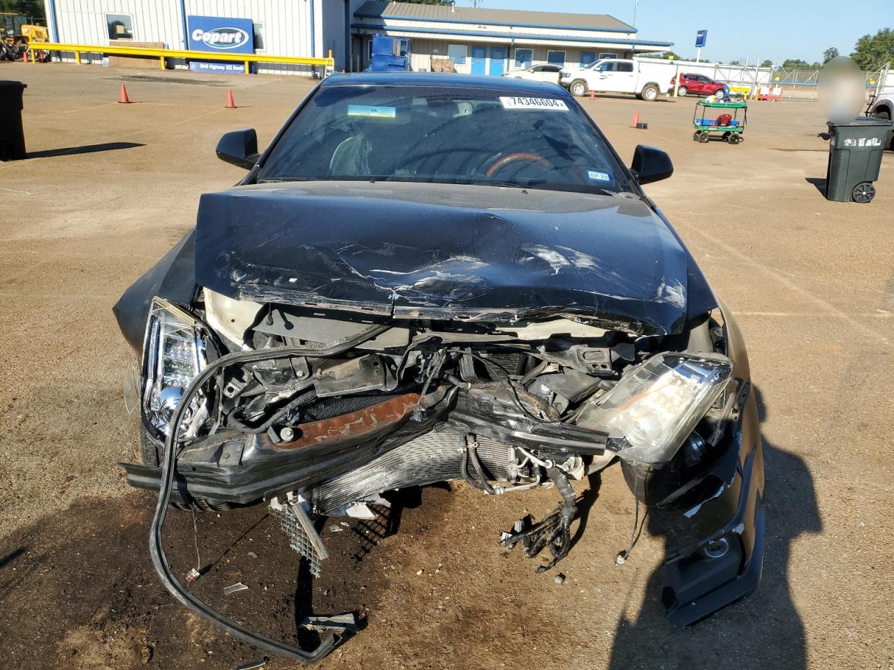 2014 Cadillac CTS VIN 1G6DD1E3XE0187904 Copart auction photo, front end / side damage thumbnail 5