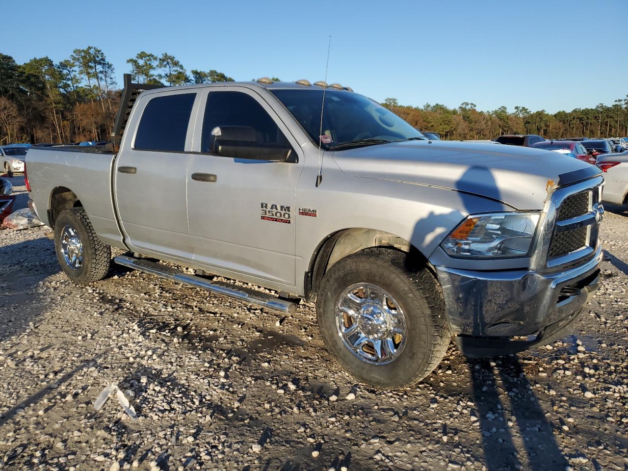 2014 RAM 3500 VIN 3C63R2CJ9EG149066 Copart auction photo, front end / side damage thumbnail 4