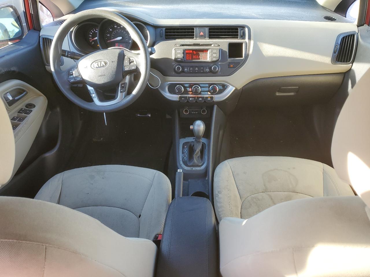 2013 KIA Rio VIN KNADN4A35D6296345 Copart auction photo, front end / side damage thumbnail 8