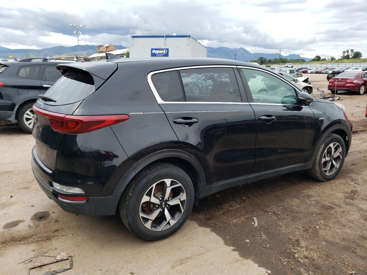 2020 KIA Sportage VIN KNDPMCAC2L7697860 Copart auction photo, vandalism damage thumbnail 3
