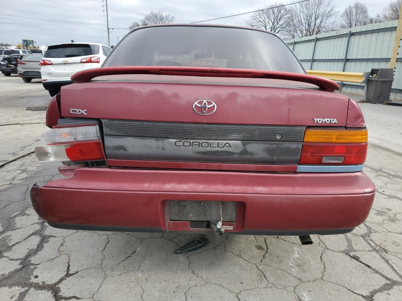 1996 Toyota Corolla VIN 1NXBA02E2TZ382927 Copart auction photo, all over / rear end damage thumbnail 6