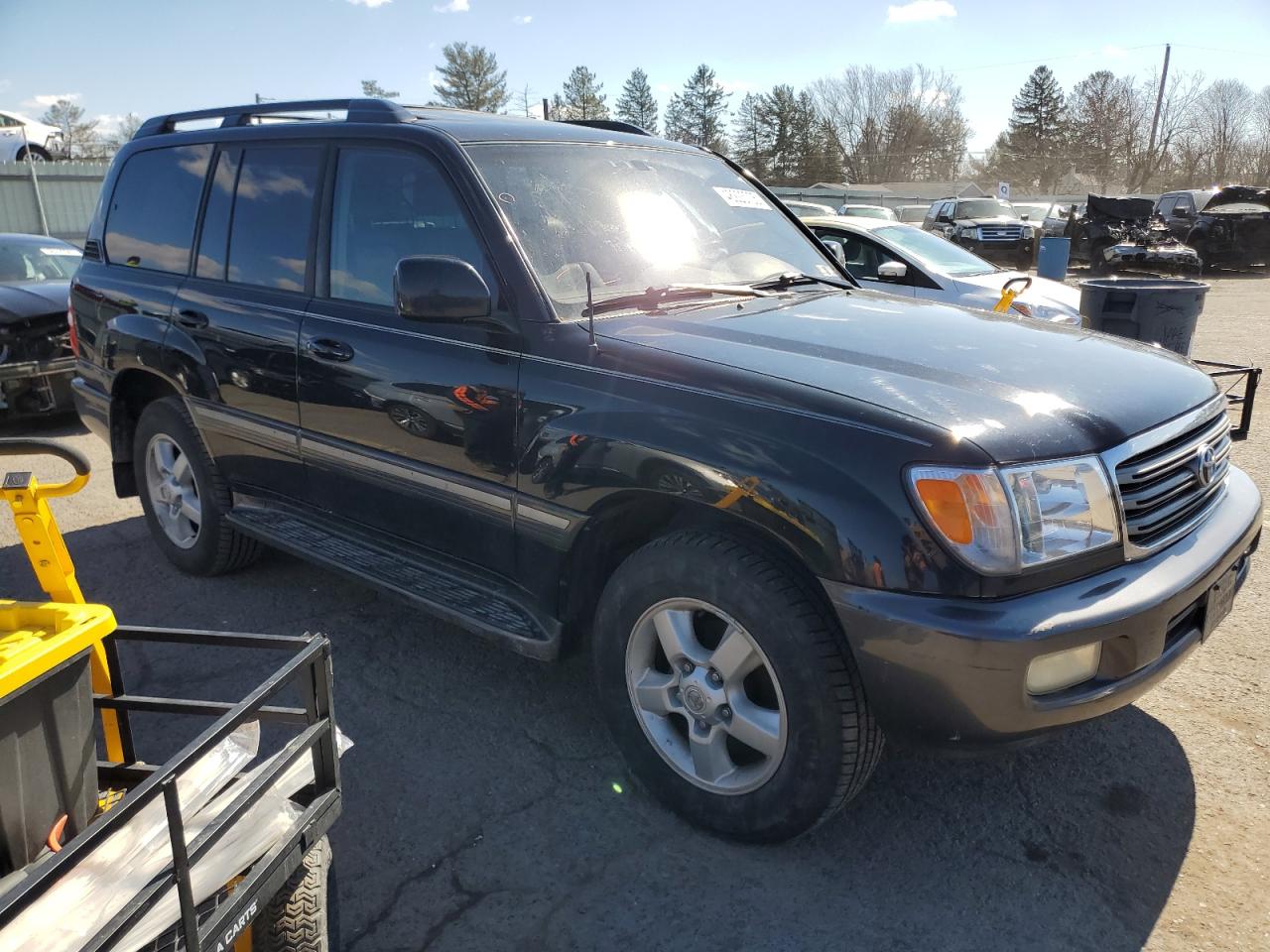 2005 Toyota Land Cruiser VIN JTEHT05J252068111 Copart auction photo, side damage thumbnail 4