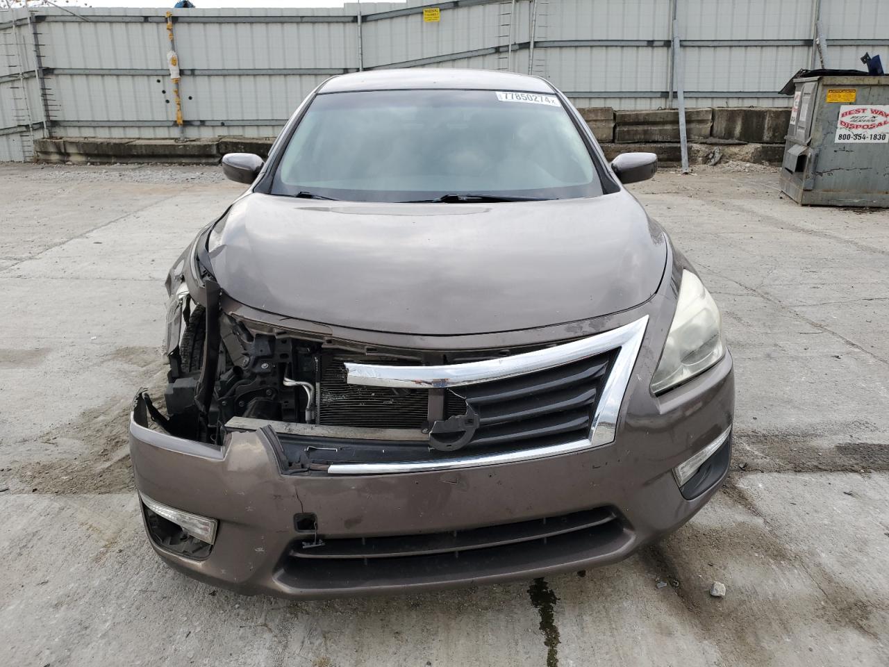 2015 Nissan Altima VIN 1N4AL3AP9FC107263 Copart auction photo, front end / side damage thumbnail 5
