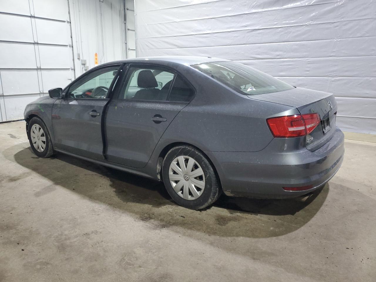 2015 Volkswagen Jetta VIN 3VW2K7AJ8FM334492 Copart auction photo, front end / side damage thumbnail 2