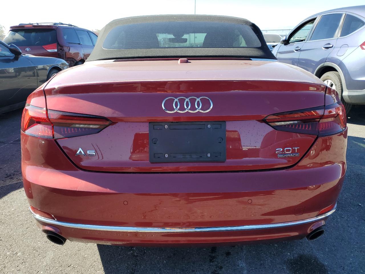 2018 Audi A5 VIN WAU2NGF54JN009016 Copart auction photo, rear end / side damage thumbnail 6
