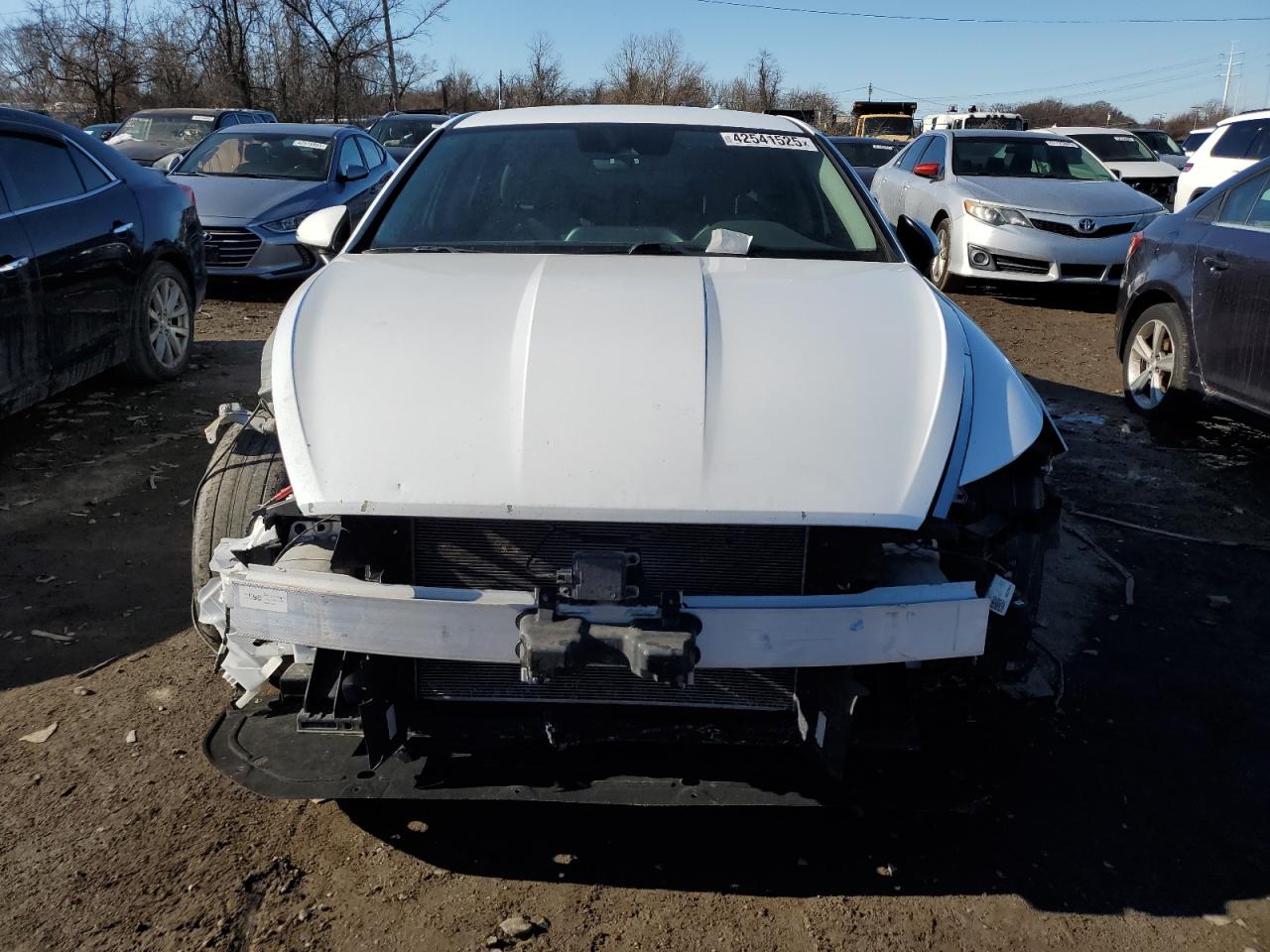 2020 Hyundai Sonata VIN 5NPEL4JA3LH032850 Copart auction photo, front end damage thumbnail 5