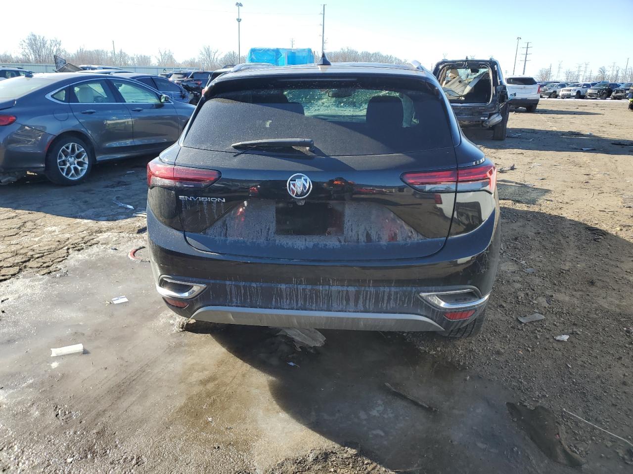 2021 Buick Envision VIN LRBFZNR48MD084472 Copart auction photo, front end / undercarriage damage thumbnail 6