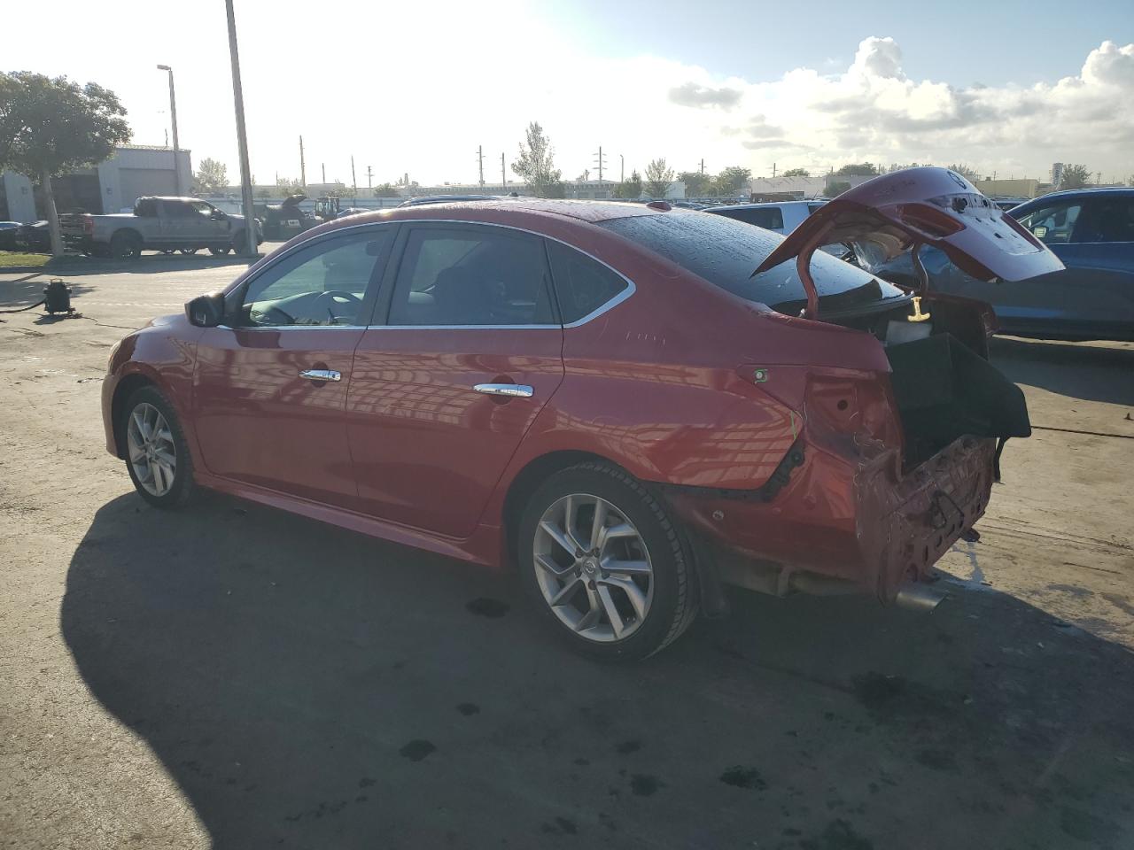 2013 Nissan Sentra VIN 3N1AB7AP1DL613484 Copart auction photo, rear end damage thumbnail 2