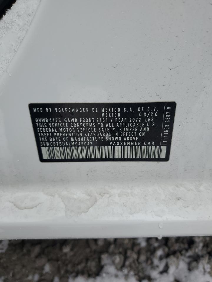 2020 Volkswagen Jetta VIN 3VWCB7BU8LM049042 Copart auction photo, front end damage thumbnail 13