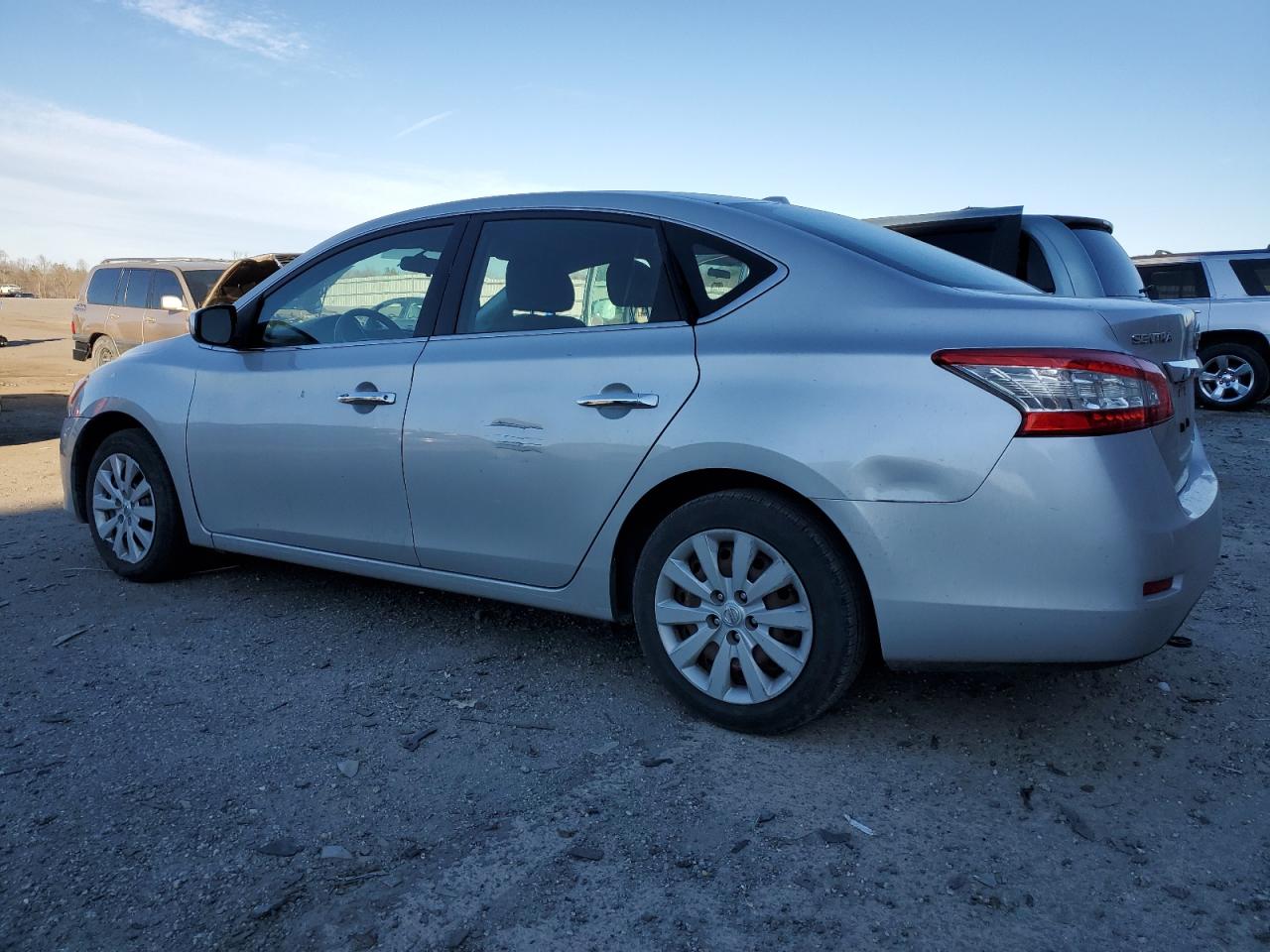2014 Nissan Sentra VIN 3N1AB7AP8EY239377 Copart auction photo, side / front end damage thumbnail 2