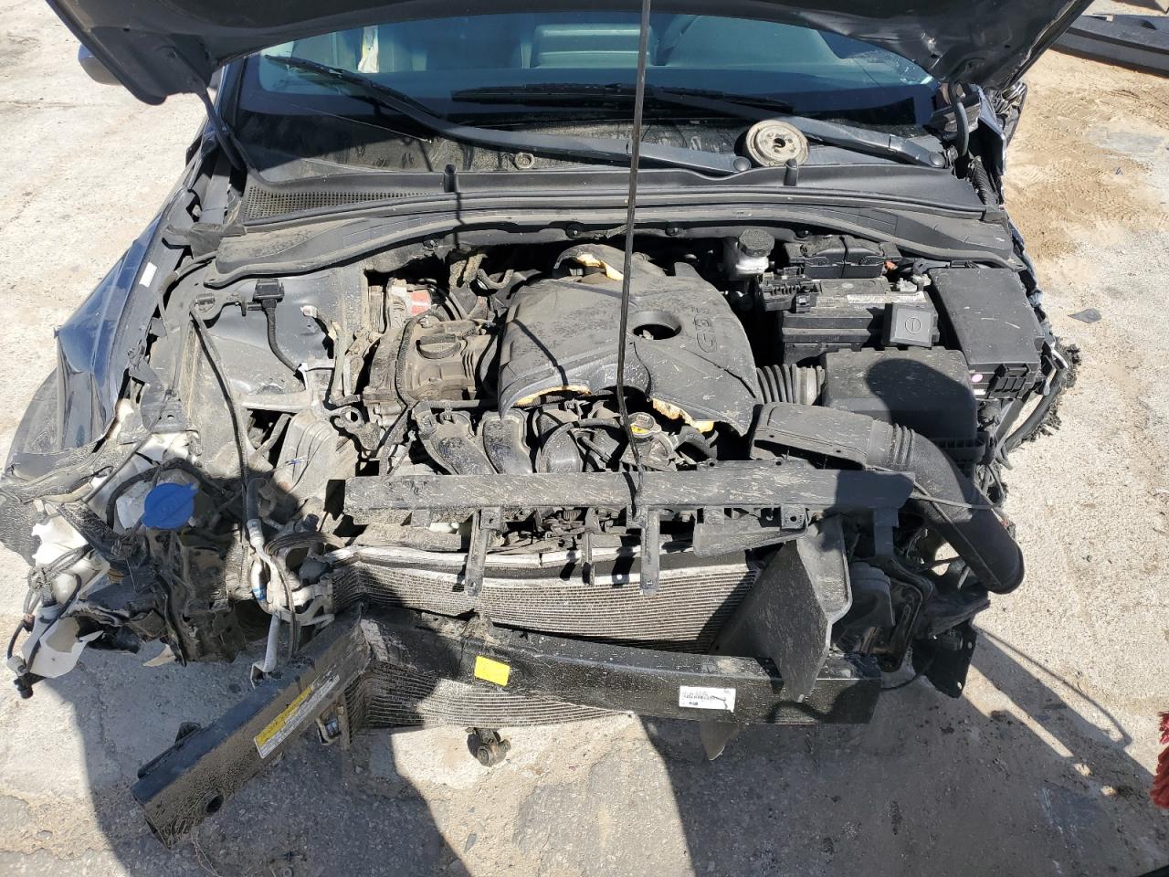 2018 Hyundai Elantra VIN KMHH35LE3JU043428 Copart auction photo, undercarriage / all over damage thumbnail 11