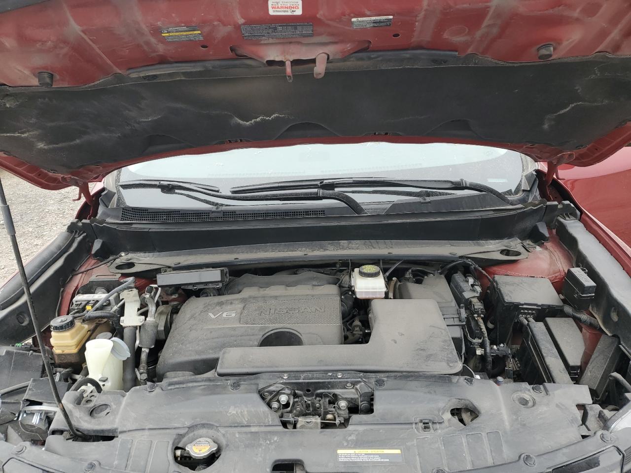 2020 Nissan Pathfinder VIN 5N1DR2BNXLC635625 Copart auction photo, front end / undercarriage damage thumbnail 13