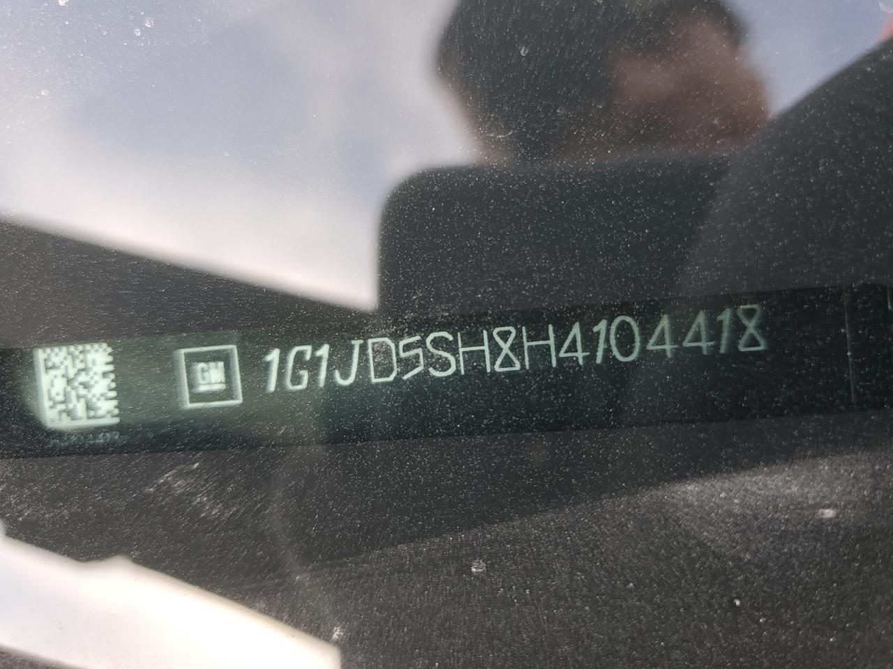 2017 Chevrolet Sonic VIN 1G1JD5SH8H4104418 Copart auction photo, side damage thumbnail 12