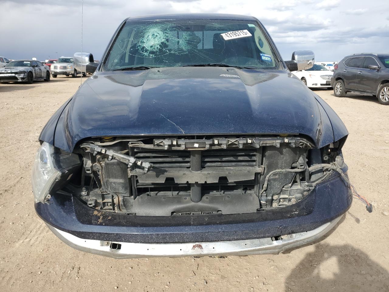 2014 RAM 1500 VIN 1C6RR7NT4ES176156 Copart auction photo, front end / undercarriage damage thumbnail 5
