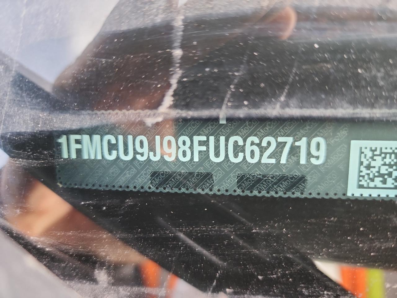 2015 Ford Escape VIN 1FMCU9J98FUC62719 Copart auction photo, side / rear end damage thumbnail 15