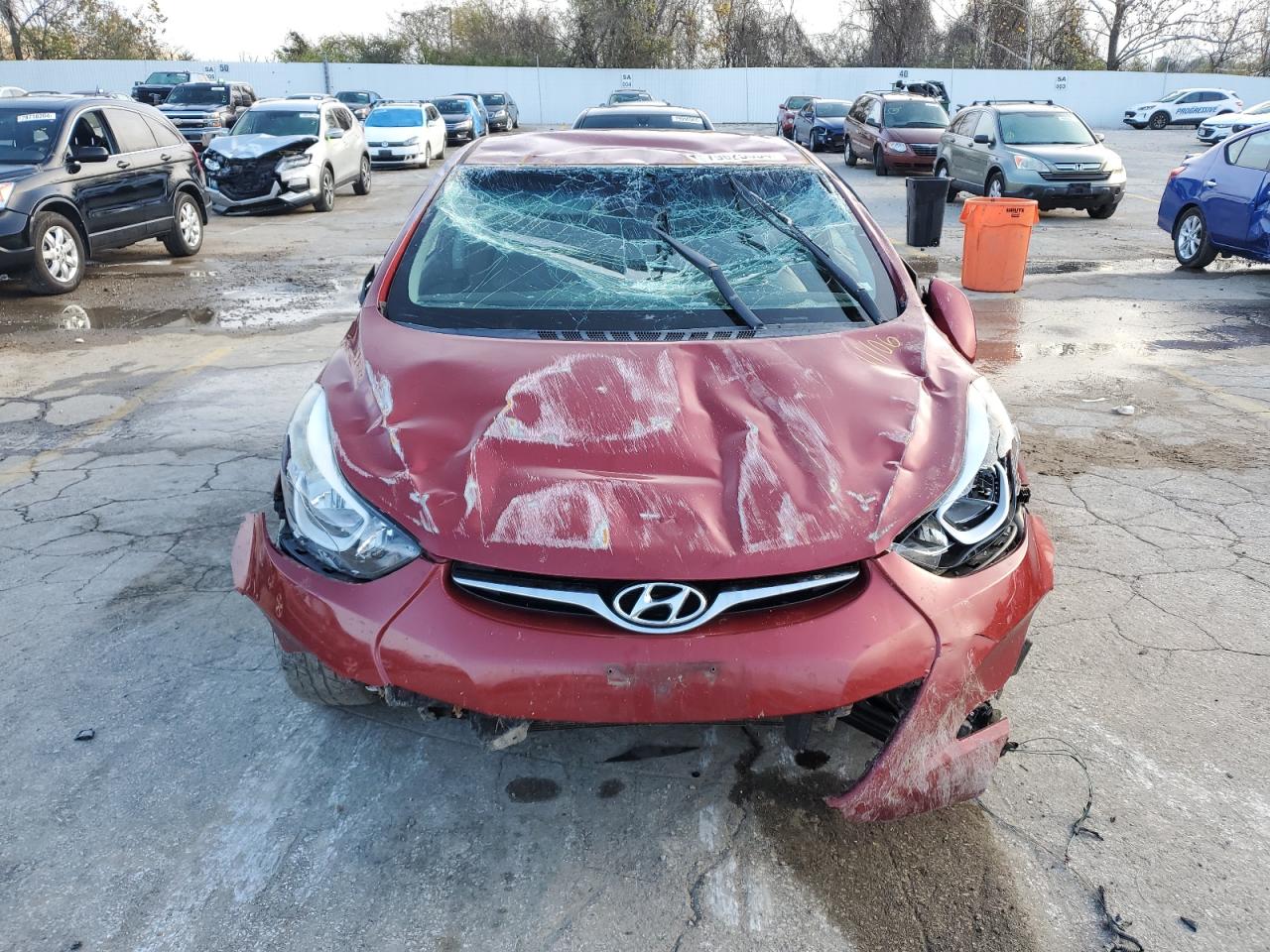 2015 Hyundai Elantra VIN 5NPDH4AE7FH620299 Copart auction photo, all over damage thumbnail 5