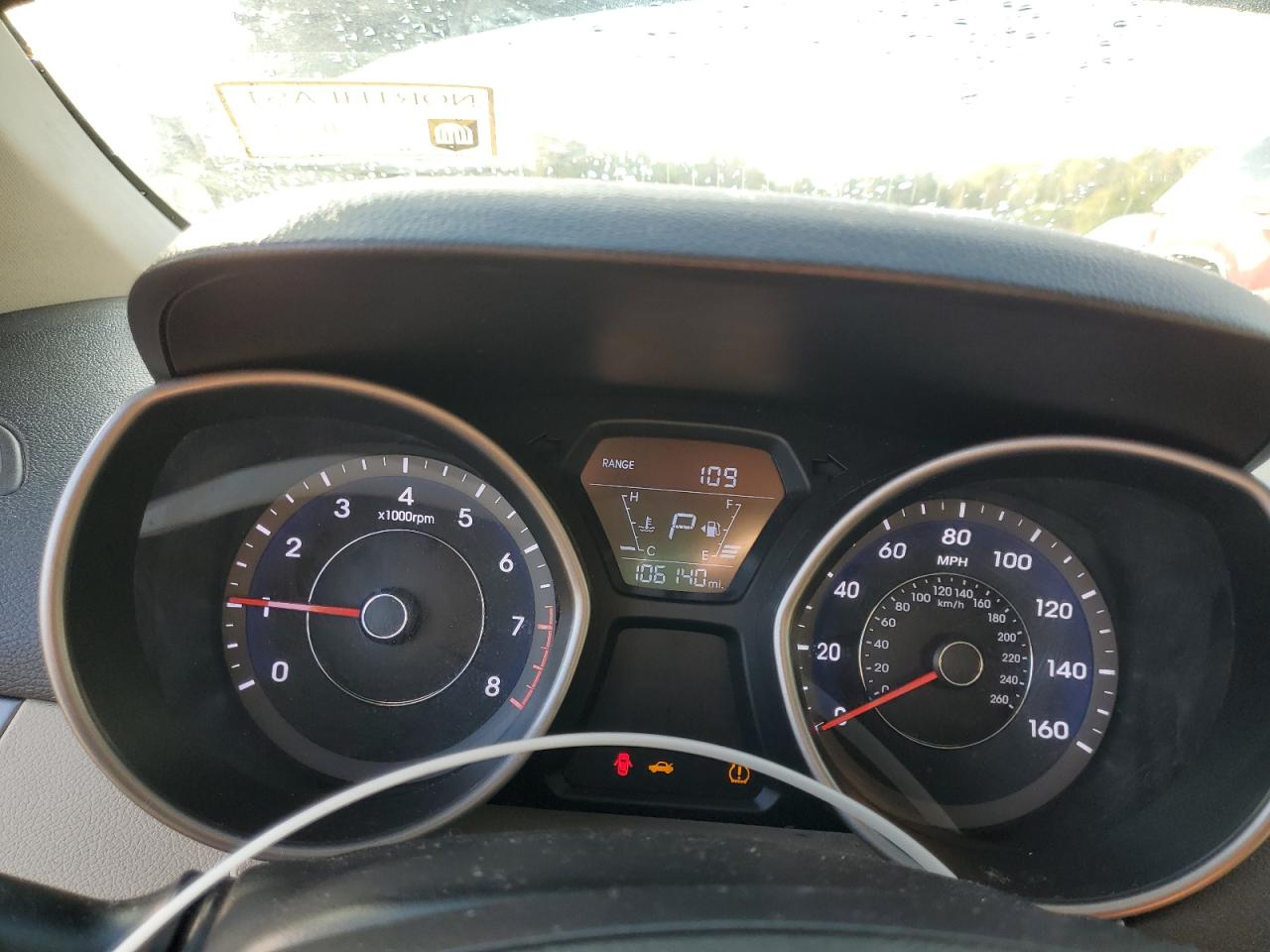 2015 Hyundai Elantra VIN 5NPDH4AE8FH620652 Copart auction photo, side damage thumbnail 9