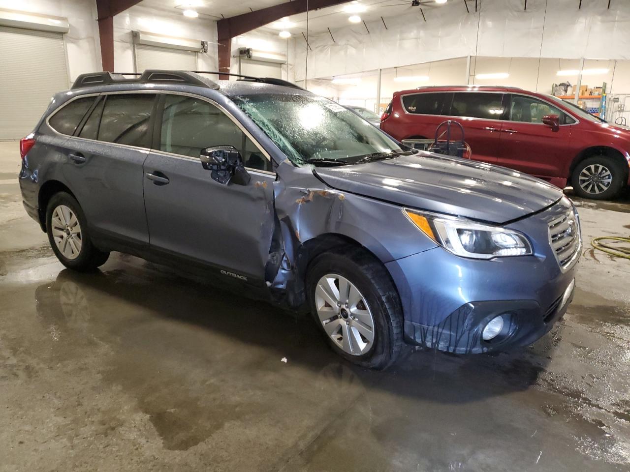 2017 Subaru Outback VIN 4S4BSAFC9H3209818 Copart auction photo, front end / side damage thumbnail 4