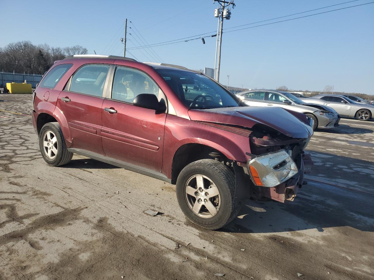 2007 Chevrolet Equinox VIN 2CNDL13F776239458 Copart auction photo, front end / rear end damage thumbnail 4