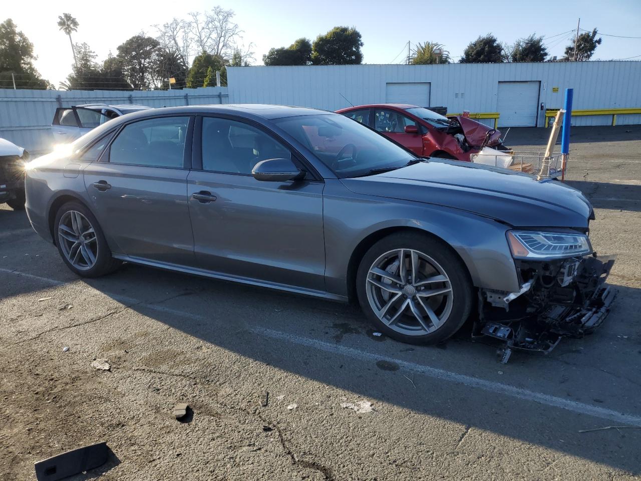 2017 Audi A8 VIN WAU44AFD9HN011290 Copart auction photo, front end damage thumbnail 4