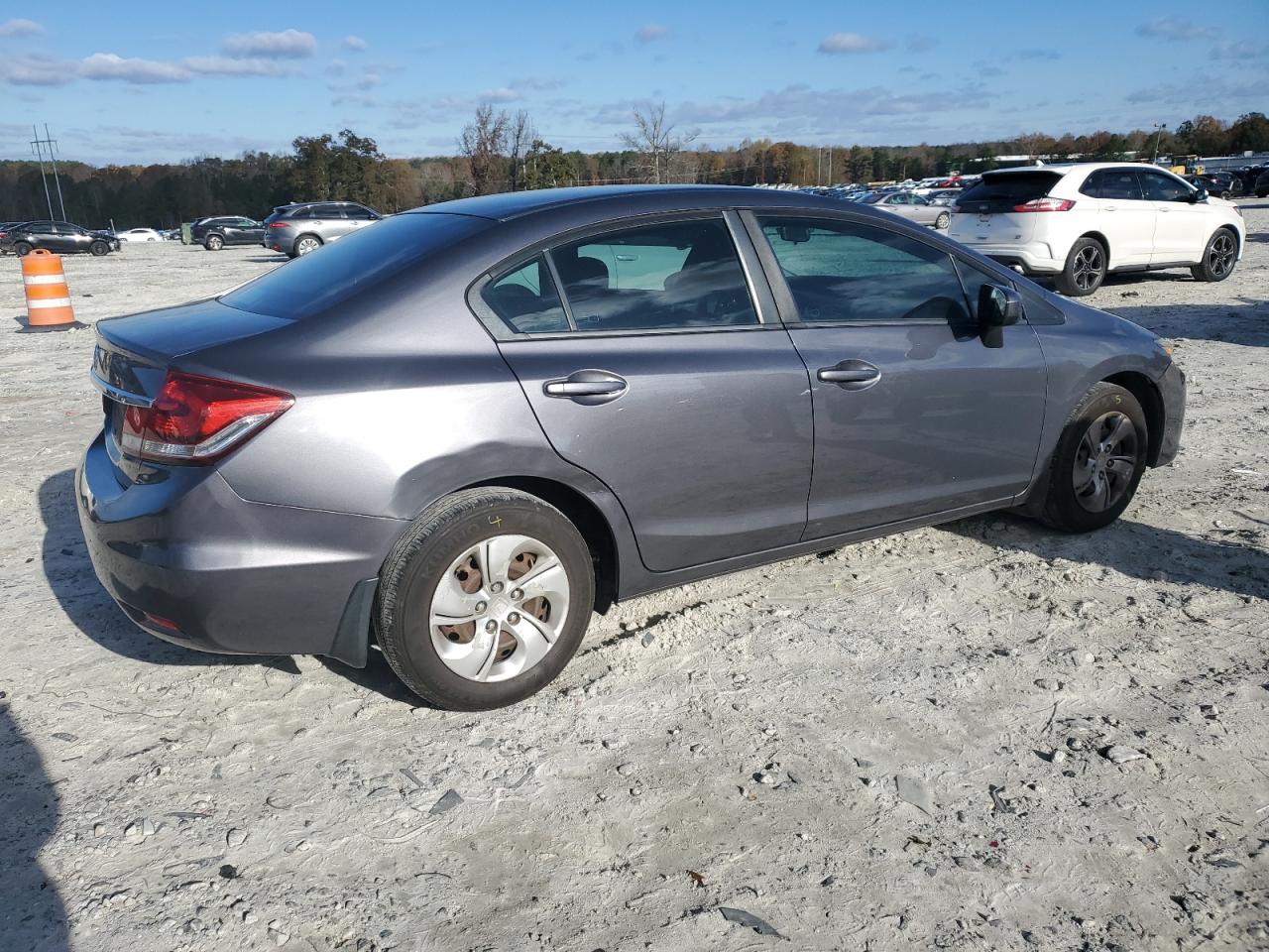 2015 Honda Civic VIN 2HGFB2F58FH559451 Copart auction photo, side damage thumbnail 3