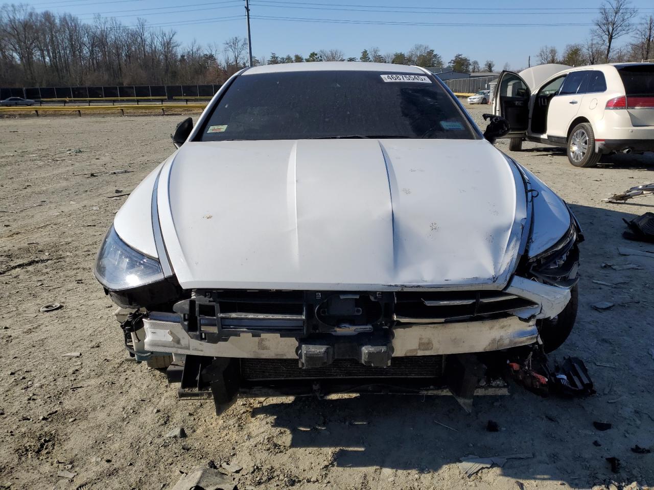 2020 Hyundai Sonata VIN 5NPEG4JA5LH001118 Copart auction photo, front end / mechanical damage thumbnail 5