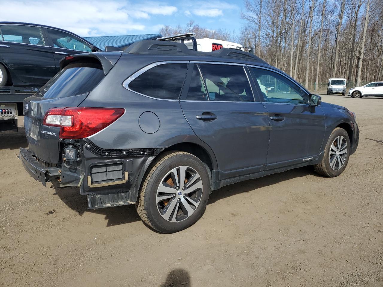 2018 Subaru Outback VIN 4S4BSANCXJ3279111 Copart auction photo, rear end / all over damage thumbnail 3