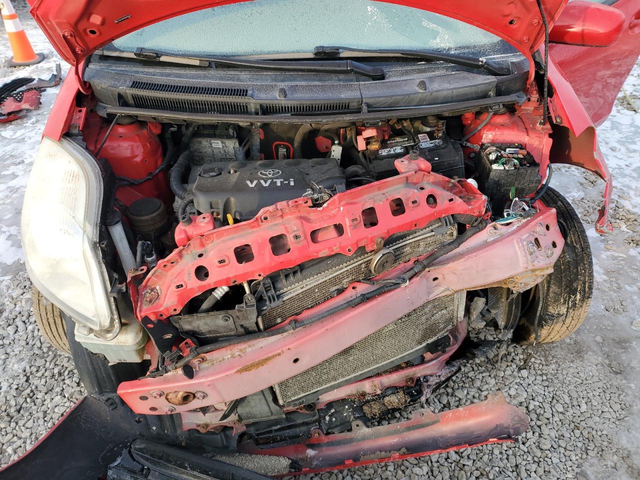 2010 Toyota Yaris VIN JTDKT4K39A5295022 Copart auction photo, front end damage thumbnail 11