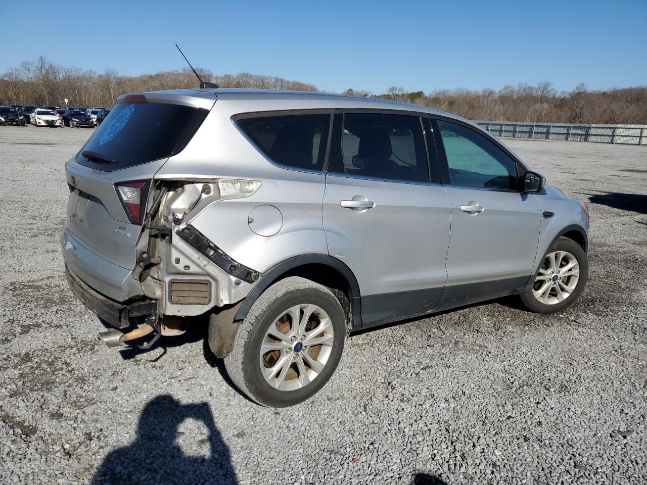2017 Ford Escape VIN 1FMCU0G91HUD67107 Copart auction photo, rear end / side damage thumbnail 3