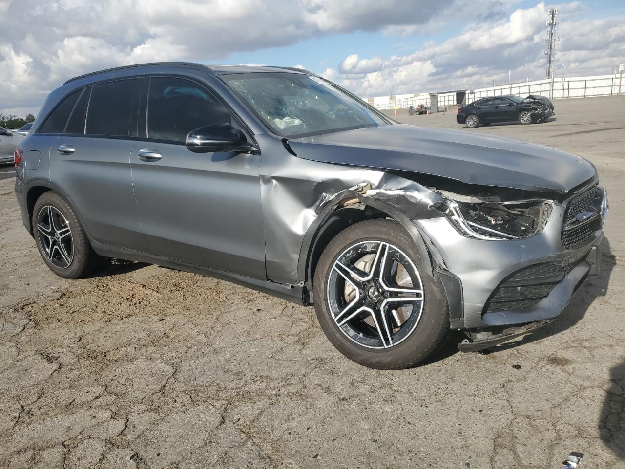2020 Mercedes-Benz GLC VIN WDC0G8EB7LF700887 Copart auction photo, front end / rear end damage thumbnail 4