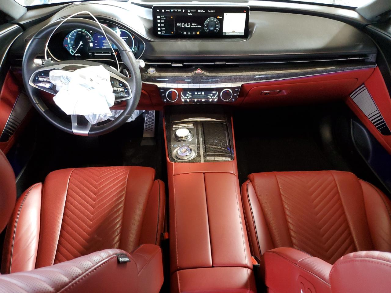 2023 Genesis G80 VIN KMTGB4SD3PU166629 Copart auction photo, front end damage thumbnail 8