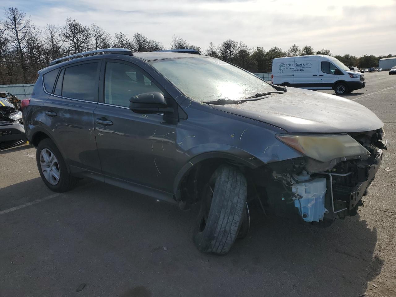 2015 Toyota RAV 4 VIN JTMBFREV6FD145156 Copart auction photo, front end / rear end damage thumbnail 4