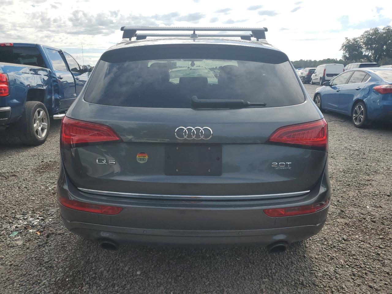 2017 Audi Q5 VIN WA1L2AFP6HA010226 Copart auction photo, front end / side damage thumbnail 6