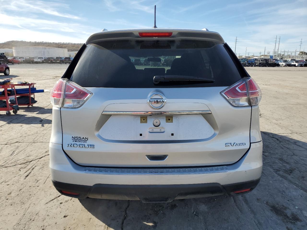 2015 Nissan Rogue VIN KNMAT2MV1FP541846 Copart auction photo, front end / side damage thumbnail 6
