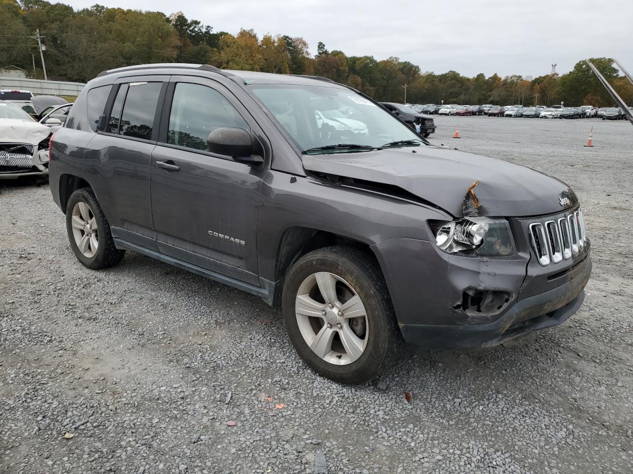 2016 Jeep Compass VIN 1C4NJDBBXGD741879 Copart auction photo, front end damage thumbnail 4