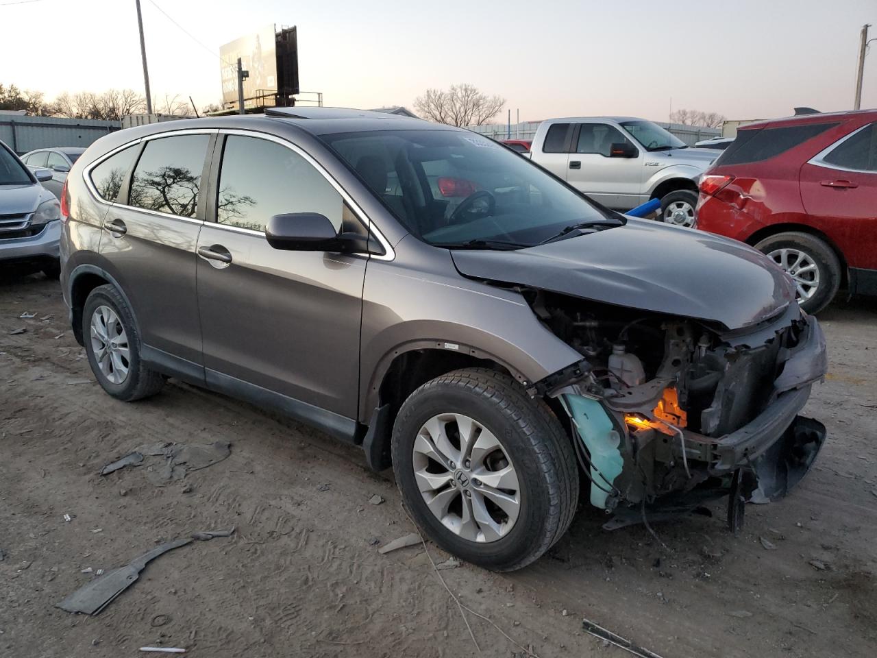 2012 Honda CR-V VIN 5J6RM3H53CL034590 Copart auction photo, front end damage thumbnail 4