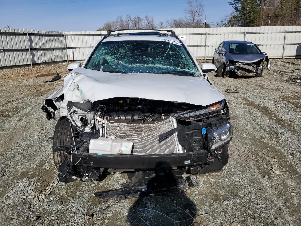 2021 Hyundai Kona VIN KM8K6CAA6MU676589 Copart auction photo, front end damage thumbnail 5