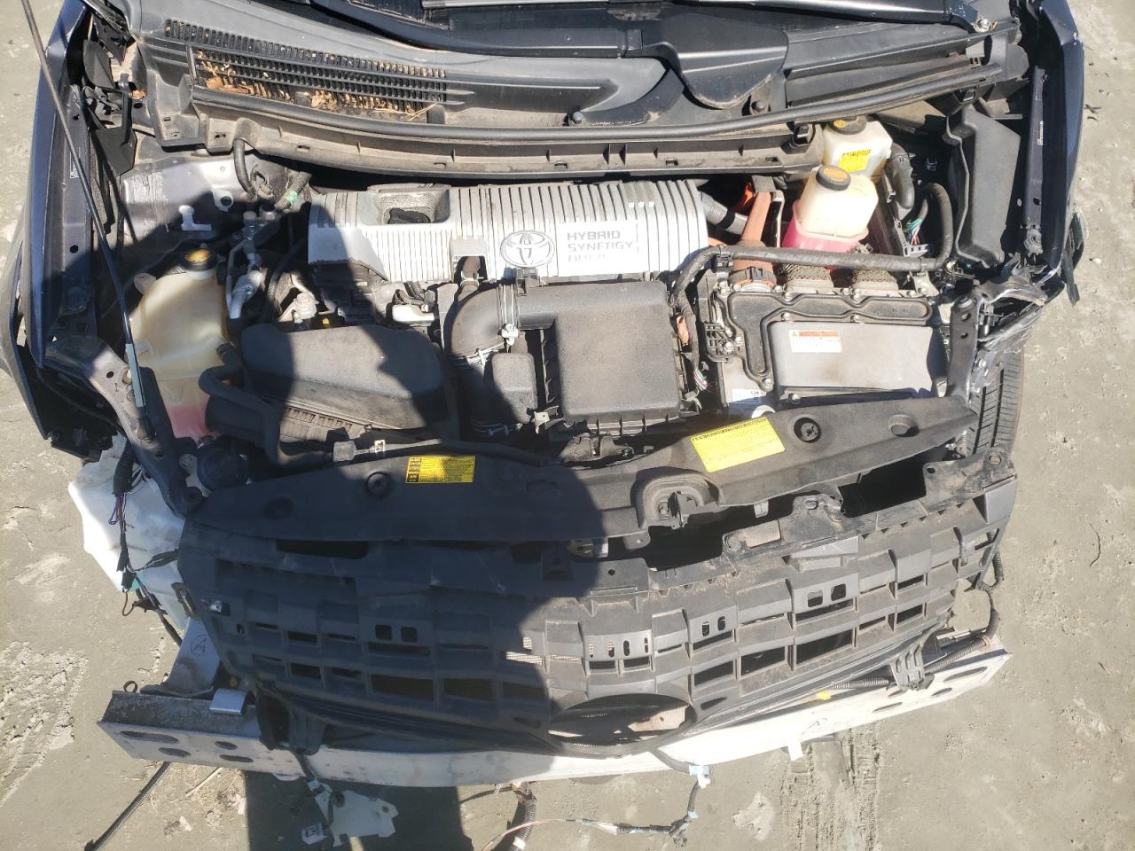2012 Toyota Prius VIN JTDKN3DU8C5522634 Copart auction photo, front end / rear end damage thumbnail 12