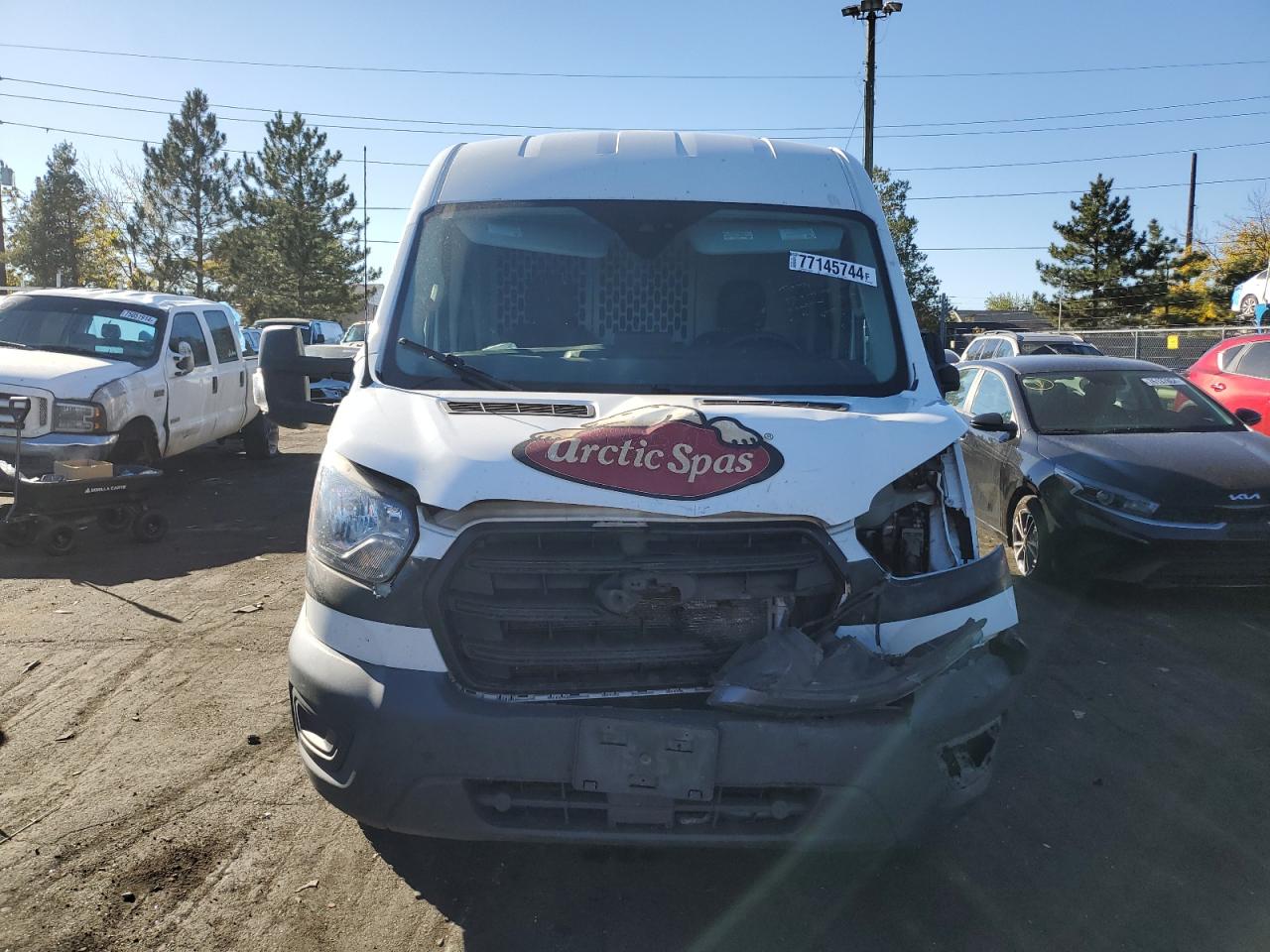 2020 Ford Transit VIN 1FTBR2CG2LKB54267 Copart auction photo, front end damage thumbnail 5