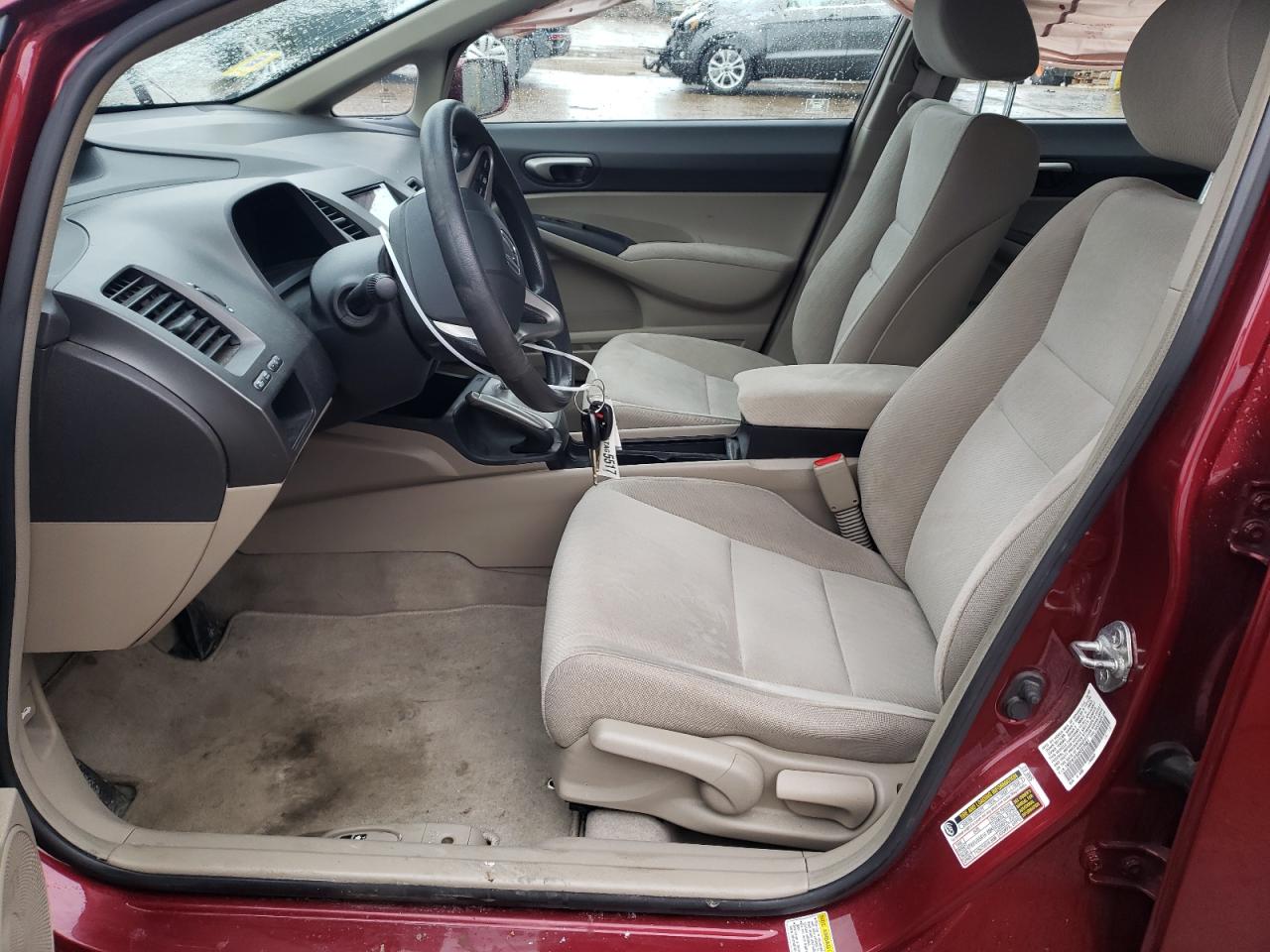 2010 Honda Civic VIN 19XFA1F54AE012581 Copart auction photo, rear end damage thumbnail 7