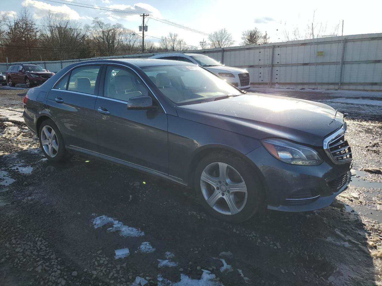 2014 Mercedes-Benz E-klasse VIN WDDHF8JBXEB036389 Copart auction photo, front end damage thumbnail 4