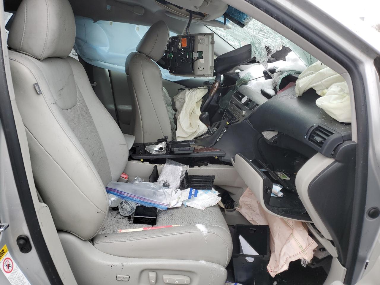 2010 Lexus RX VIN 2T2BK1BA8AC075210 Copart auction photo, vandalism / burn - engine damage thumbnail 7