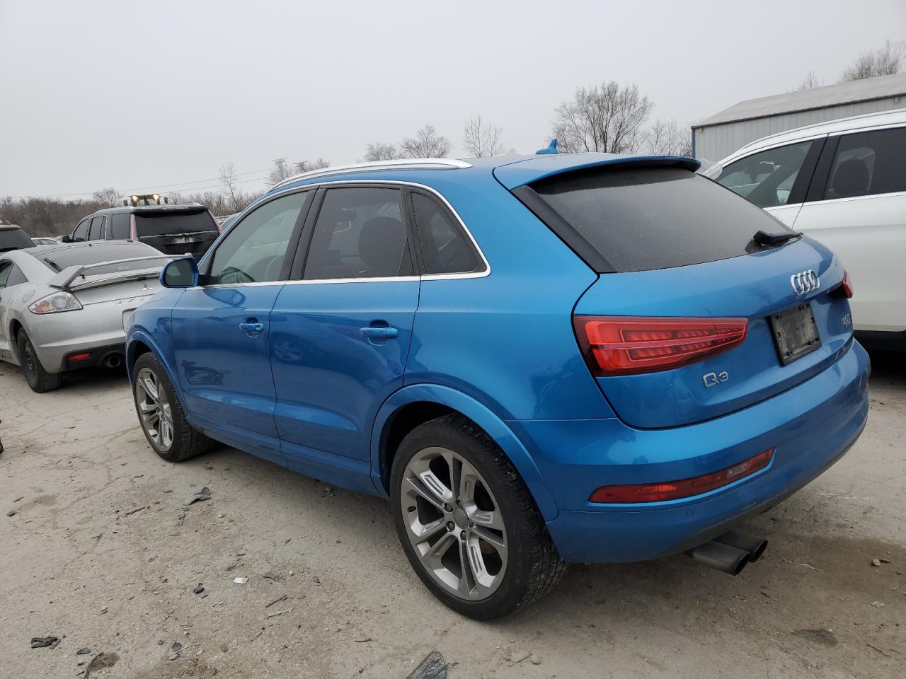 2017 Audi Q3 VIN WA1JCCFS4HR001935 Copart auction photo, side damage thumbnail 2