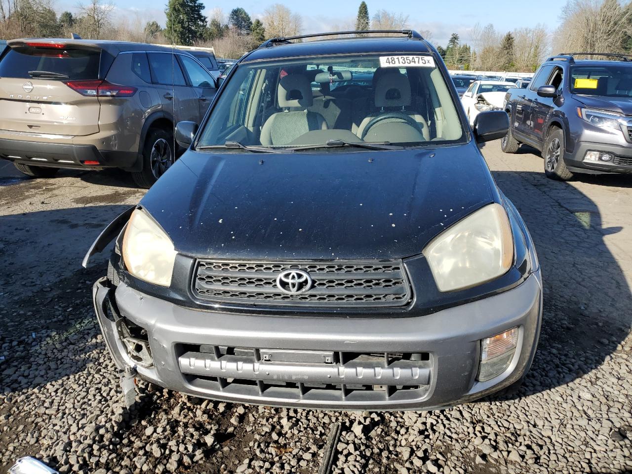 2001 Toyota RAV 4 VIN JTEHH20V410091029 Copart auction photo, side / front end damage thumbnail 5