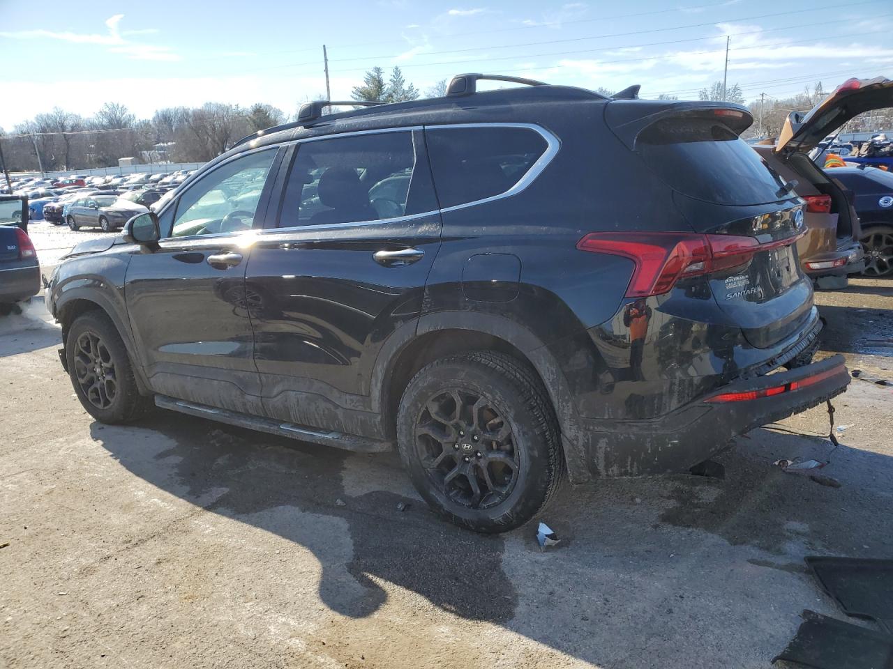2022 Hyundai Santa Fe VIN 5NMS6DAJ4NH455995 Copart auction photo, front end / rear end damage thumbnail 2