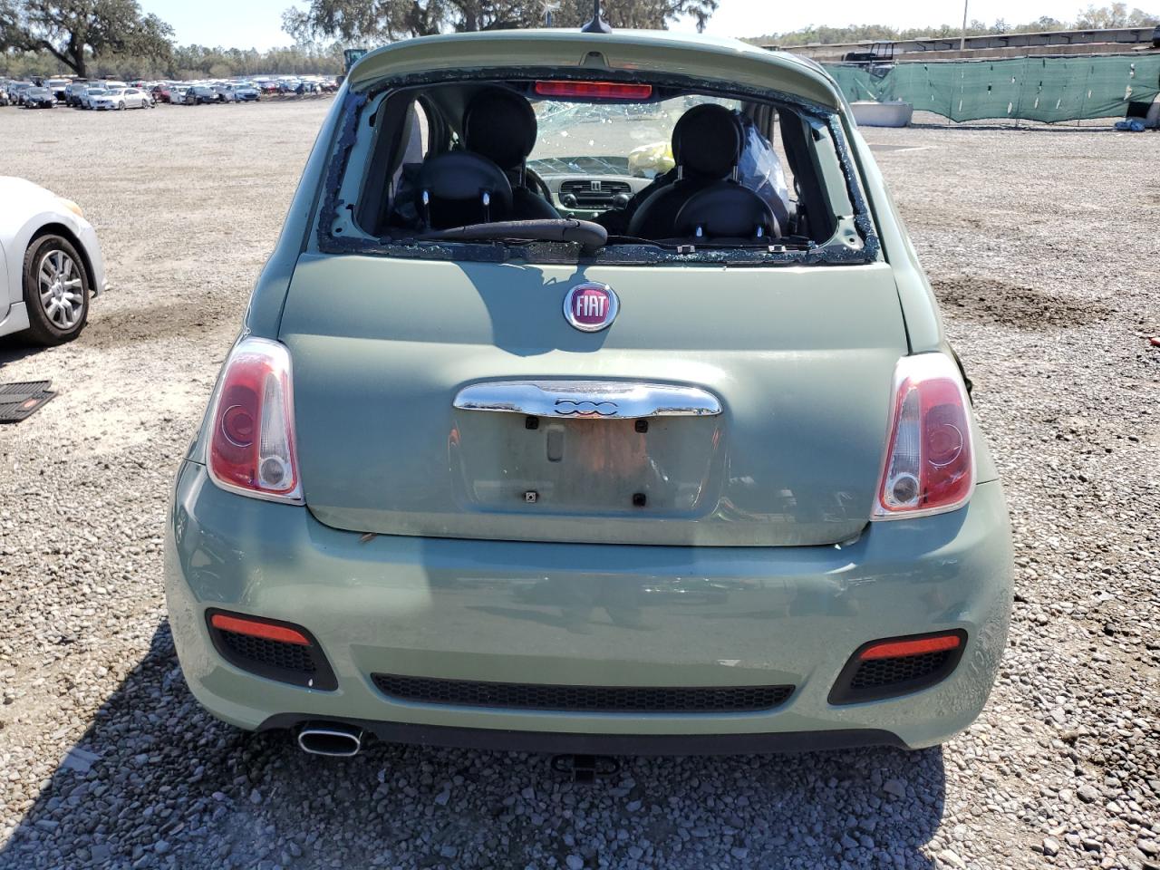 2013 Fiat 500 VIN 3C3CFFBR3DT515873 Copart auction photo, all over damage thumbnail 6