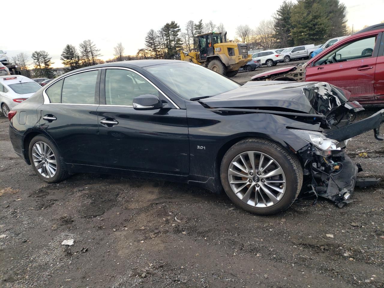 2018 Infiniti Q50 VIN JN1EV7AR6JM443098 Copart auction photo, front end / minor dent/scratches damage thumbnail 4
